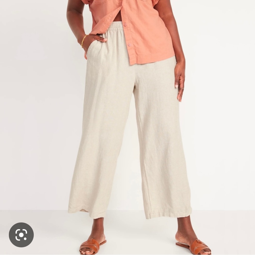 Old Navy Wide-Leg Linen Pants